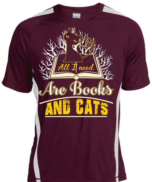 All I Need Are Books And Cats T Shirt, Being A Reader T Shirt, Cool Shirt
