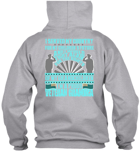 I'm A Proud Veteran Grandma T Shirt, I Love Veteran T Shirt