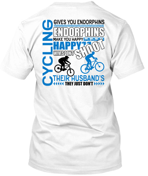 A black t-shirt with the shopify logo