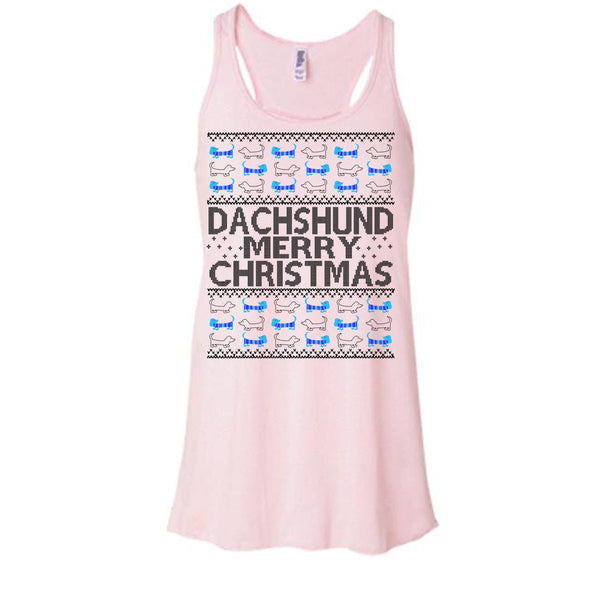 Dachshund Merry Christmas T Shirt, Dachshund Lover Tank Top