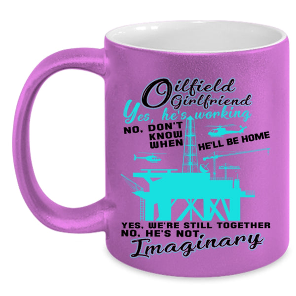 Cool Couple Coffee Mug, Oilfield Girlfriend Accent Mug