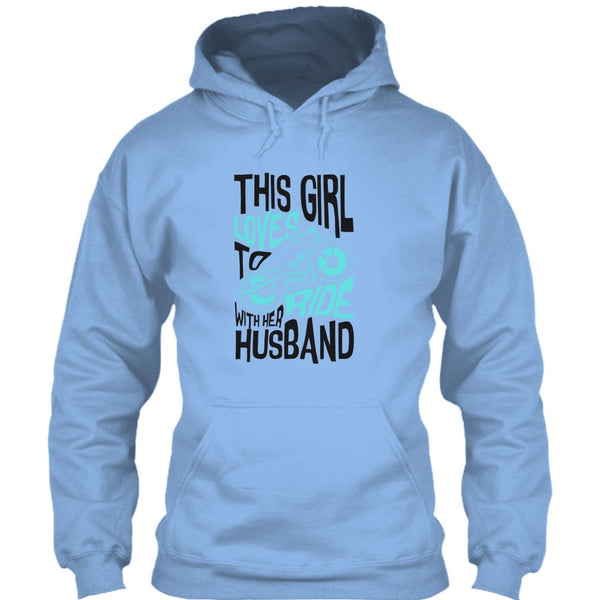 This Girl Loves To Ride With Her Husaband T Shirt, Rider Partners T Shirt