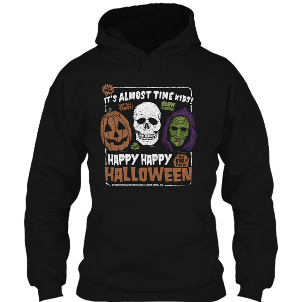 A black t-shirt with the shopify logo