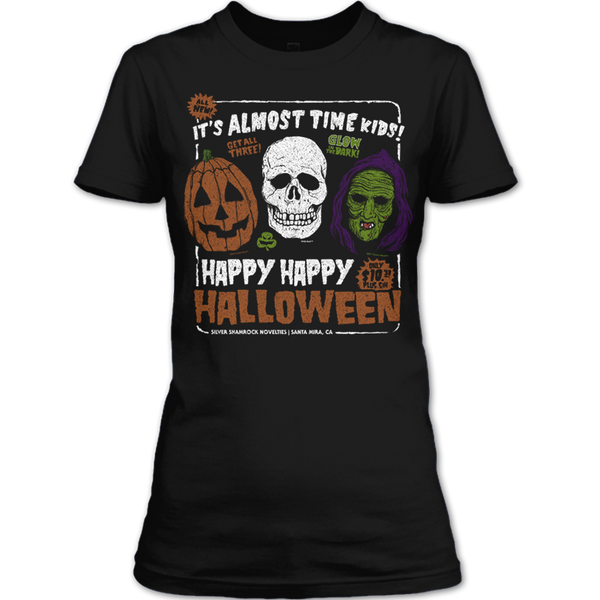 A black t-shirt with the shopify logo