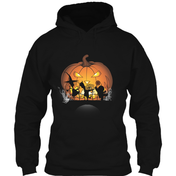 A black t-shirt with the shopify logo