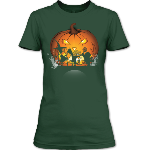 A black t-shirt with the shopify logo