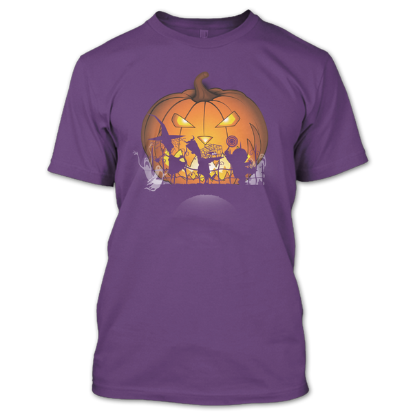 A black t-shirt with the shopify logo