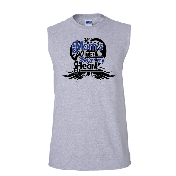 My Mom's Wings T Shirt, Coolest Mom Ever Tank Top (Men's Cotton Sleeveless)