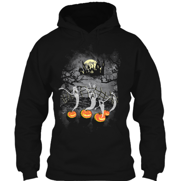 A black t-shirt with the shopify logo