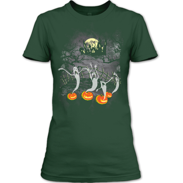 A black t-shirt with the shopify logo