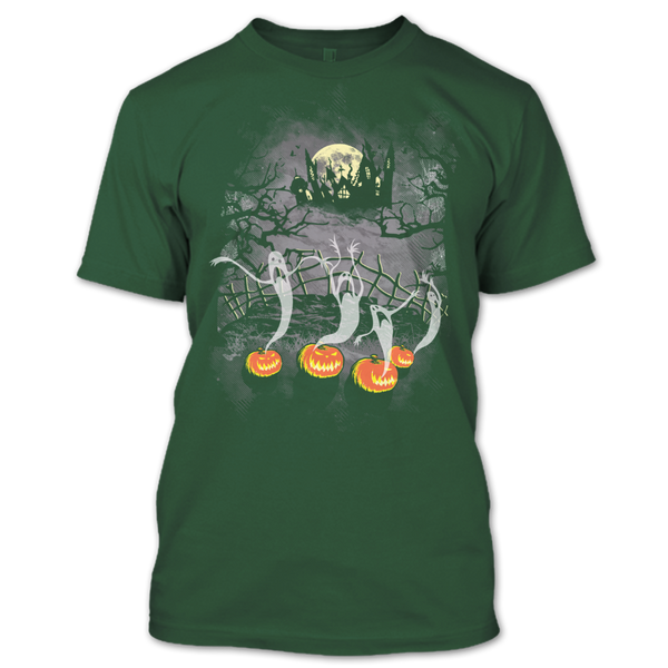 A black t-shirt with the shopify logo