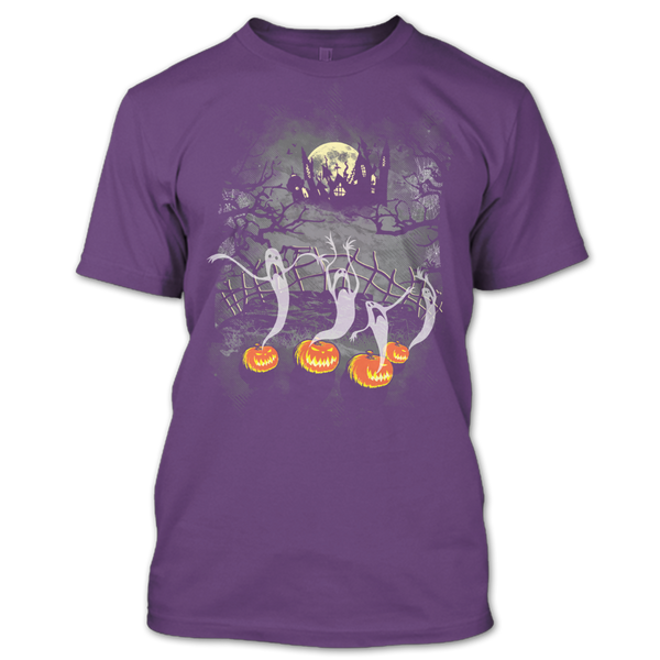 A black t-shirt with the shopify logo