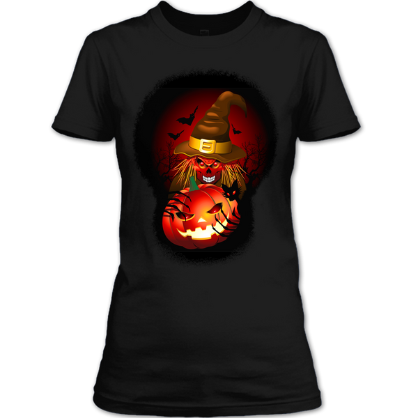 A black t-shirt with the shopify logo