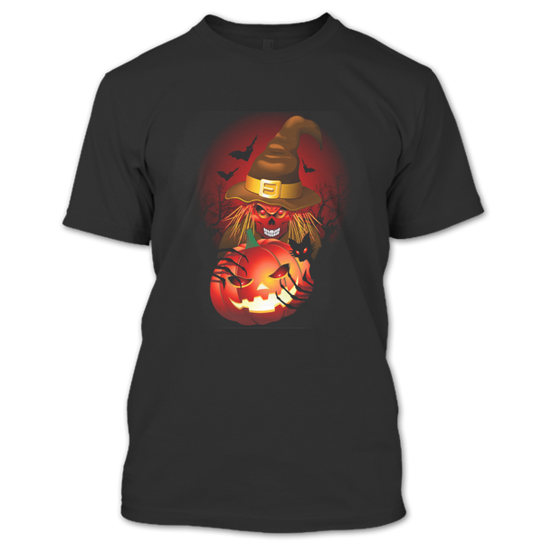 A black t-shirt with the shopify logo