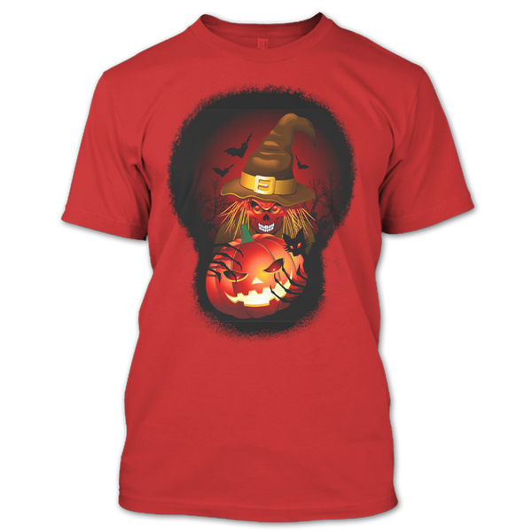 A black t-shirt with the shopify logo