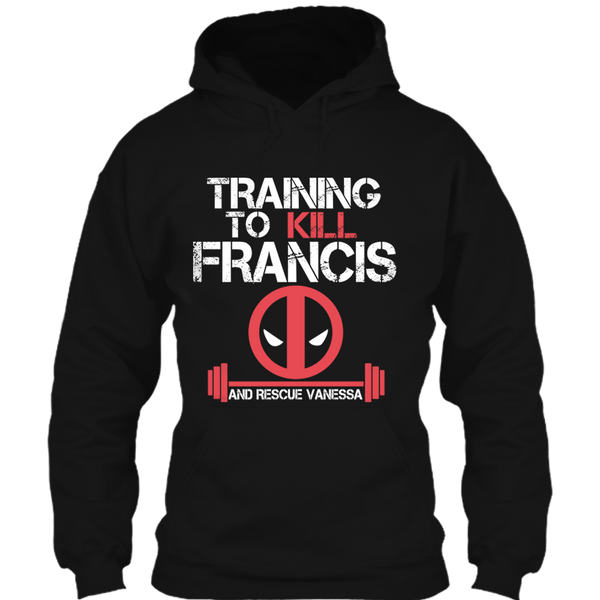 A black t-shirt with the shopify logo