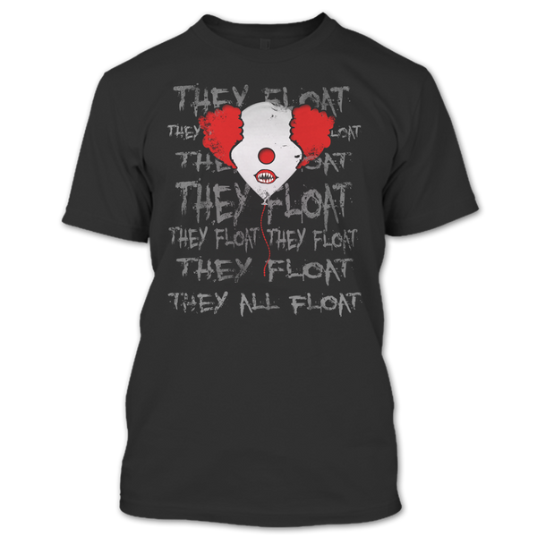 A black t-shirt with the shopify logo