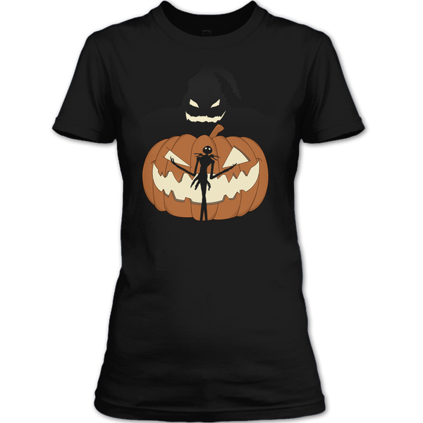 A black t-shirt with the shopify logo