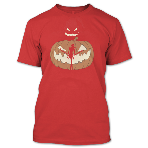 A black t-shirt with the shopify logo