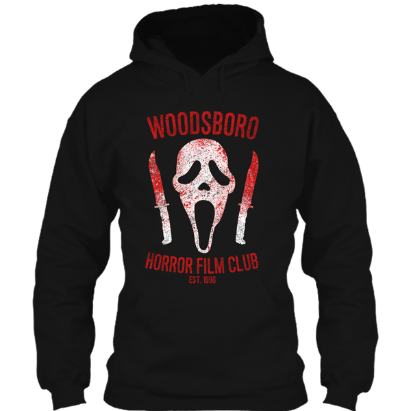 A black t-shirt with the shopify logo