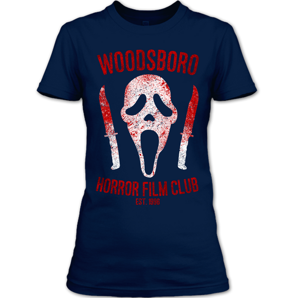 A black t-shirt with the shopify logo