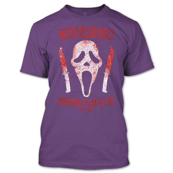 A black t-shirt with the shopify logo