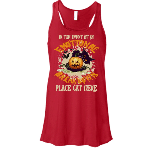 In The Event Of An Emotional Breakdown T Shirt, Place Cat Here T Shirt, Cool T Shirt