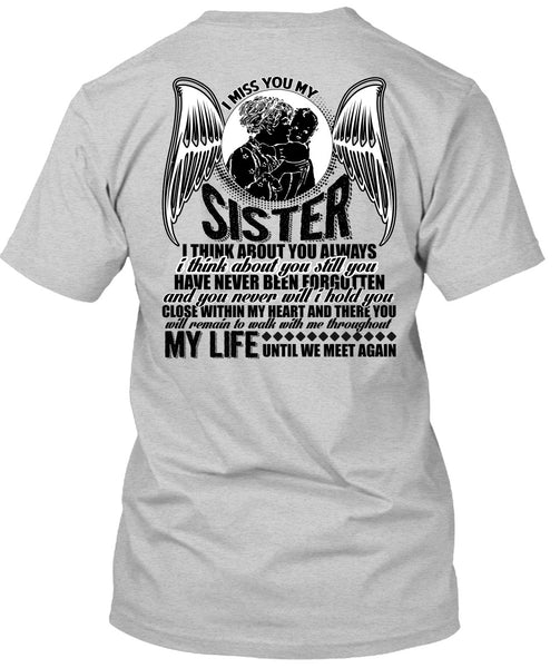 I Miss You My Sister T Shirt, I Love Sister T Shirt