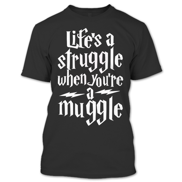 A black t-shirt with the shopify logo