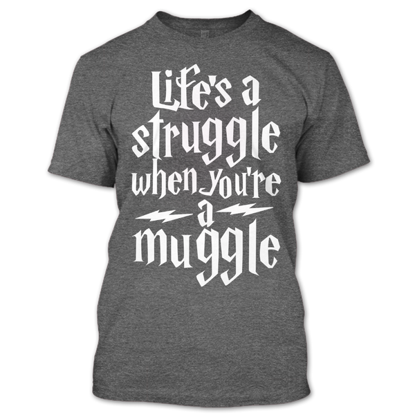 A black t-shirt with the shopify logo