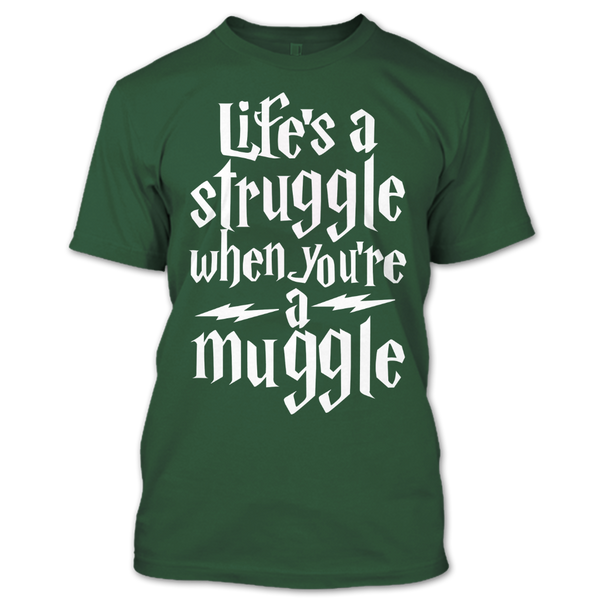 A black t-shirt with the shopify logo