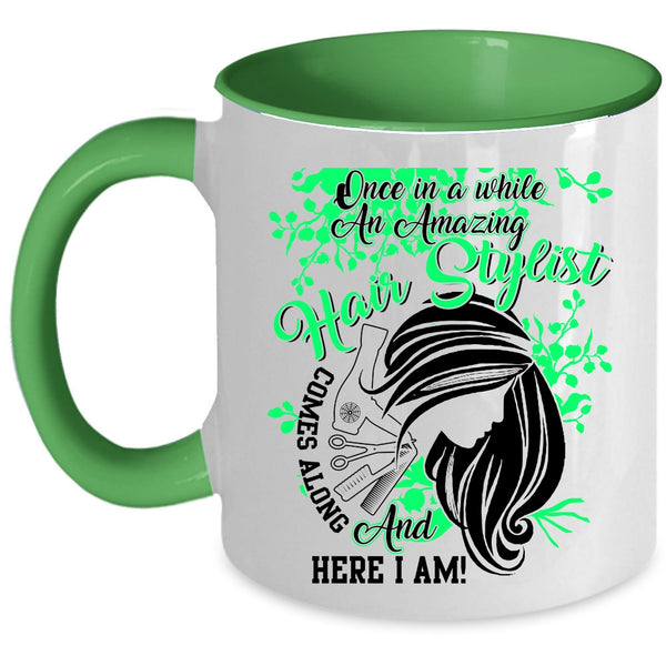 Cute Gift For Hairstylist Coffee Mug, Amazing Hair Stylist Accent Mug