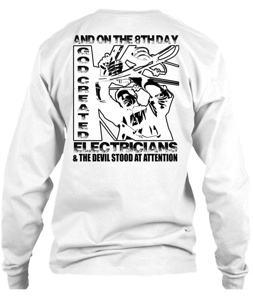 God Created Electricians T Shirt, I Love Electrician T Shirt