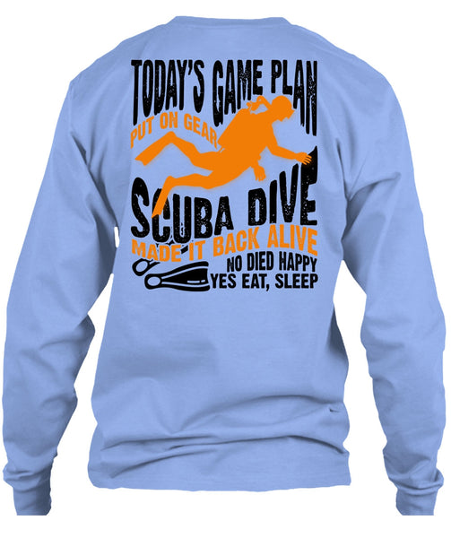 Today's Game Plan T Shirt, I Love Diving T Shirt