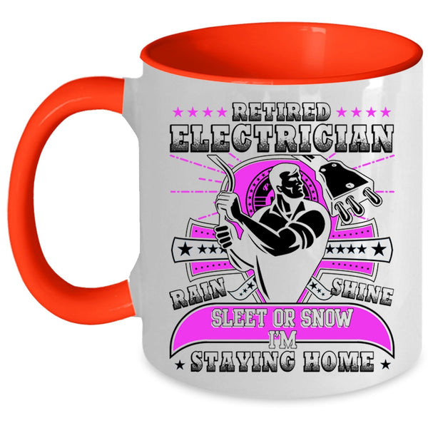 Awesome Retirement Coffee Mug, Retired Electrician Accent Mug