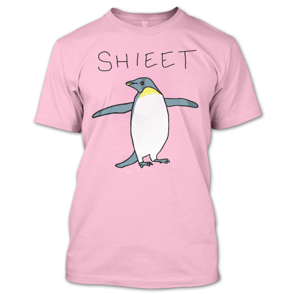 A black t-shirt with the shopify logo