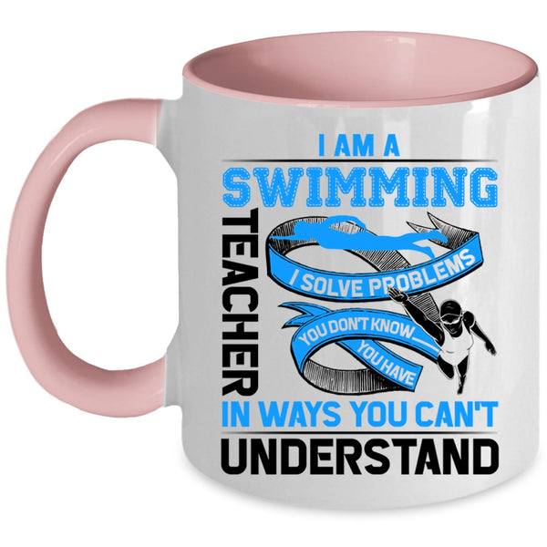 Awesome Swimming Teacher Coffee Mug, I Am A Swimming Teacher Accent Mug