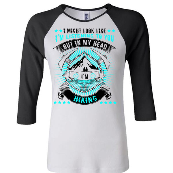In My Head I'm Hiking T Shirt, I Love Hiking T Shirt, Awesome T-Shirts
