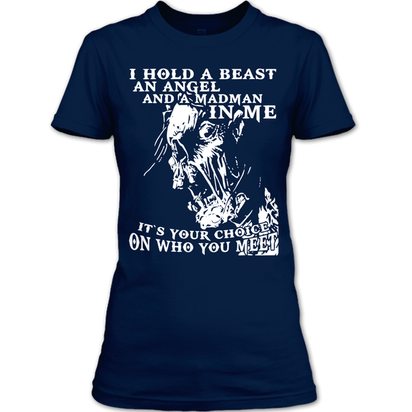 A black t-shirt with the shopify logo