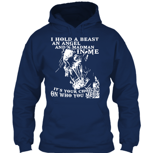 A black t-shirt with the shopify logo