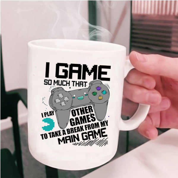 Funny Gift For Gamer Coffee Mug, I Game Cup