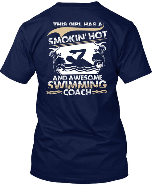 Awesome Swimming Coach T Shirt, Being A Swimmer T Shirt
