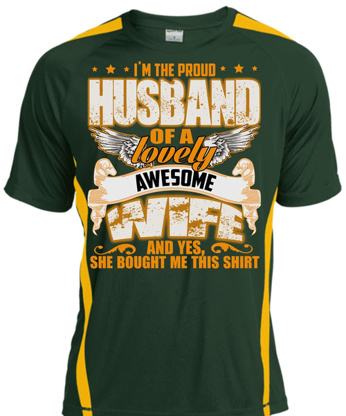 I'm The Proud Husband T Shirt, Lovely Awesome Wife T Shirt, Cool Shirt