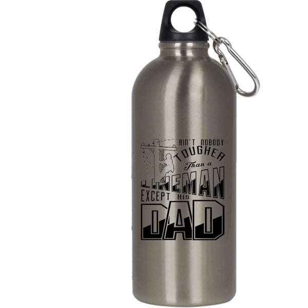 Nobody Tougher Than A Lineman 20 oz Stainless Steel Bottle,Dad And Son Outdoor Sports Water Bottle