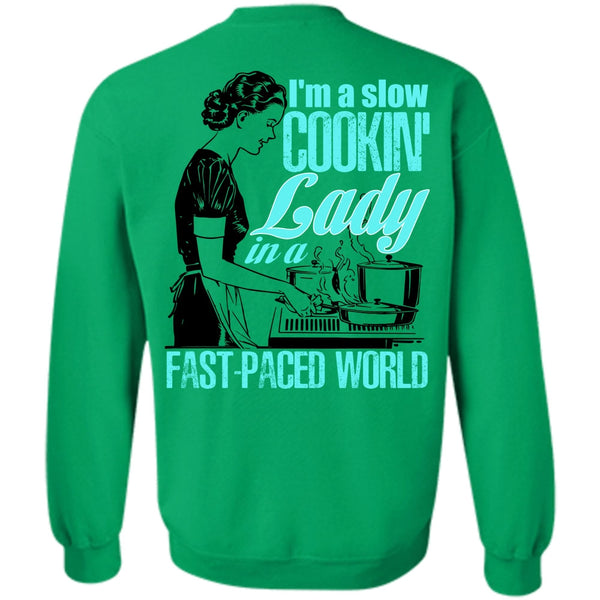 I Love Cooking T Shirt, I'm A Slow Cooking Lady Sweatshirt