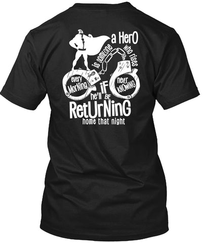 A black t-shirt with the shopify logo
