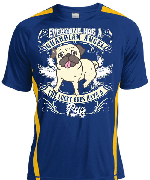 The Lucky Ones Have A Pug T Shirt, Everyone Has A Guardian Angel T Shirt, Cool Shirt