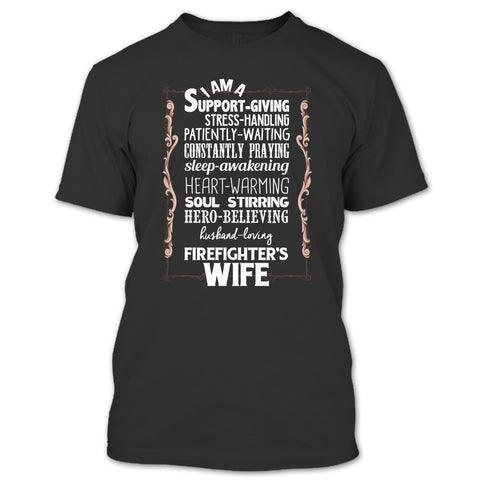 A black t-shirt with the shopify logo
