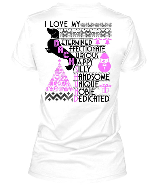 I Love My Dachshund T Shirt, I Love My Dog T Shirt