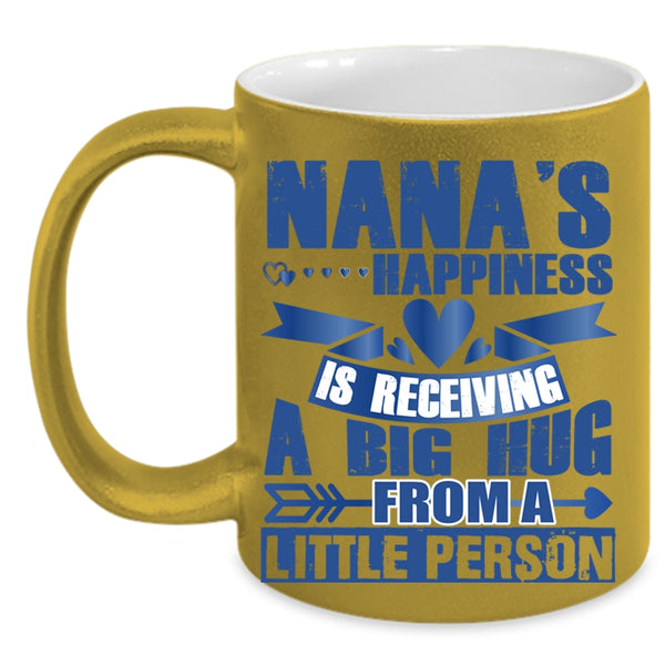 A Big Hug From A Little Person Coffee Mug, Nana's Happiness Accent Mug